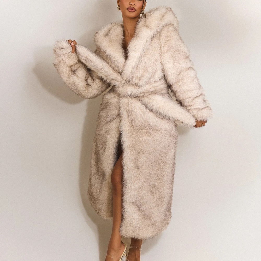 THE MAPLE MAXI COAT IN CREAM